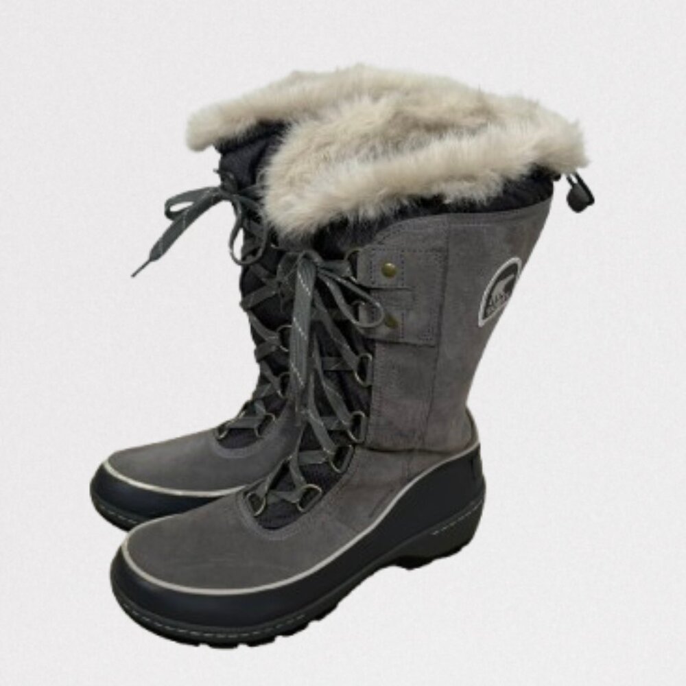 SOREL Tivoli III High Waterproof Winter Boots Cloud Grey Size 7 - Picture 5 of 11